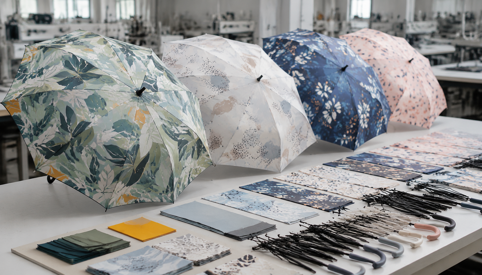 All-Over Pattern Printing for Retail Umbrella Collections