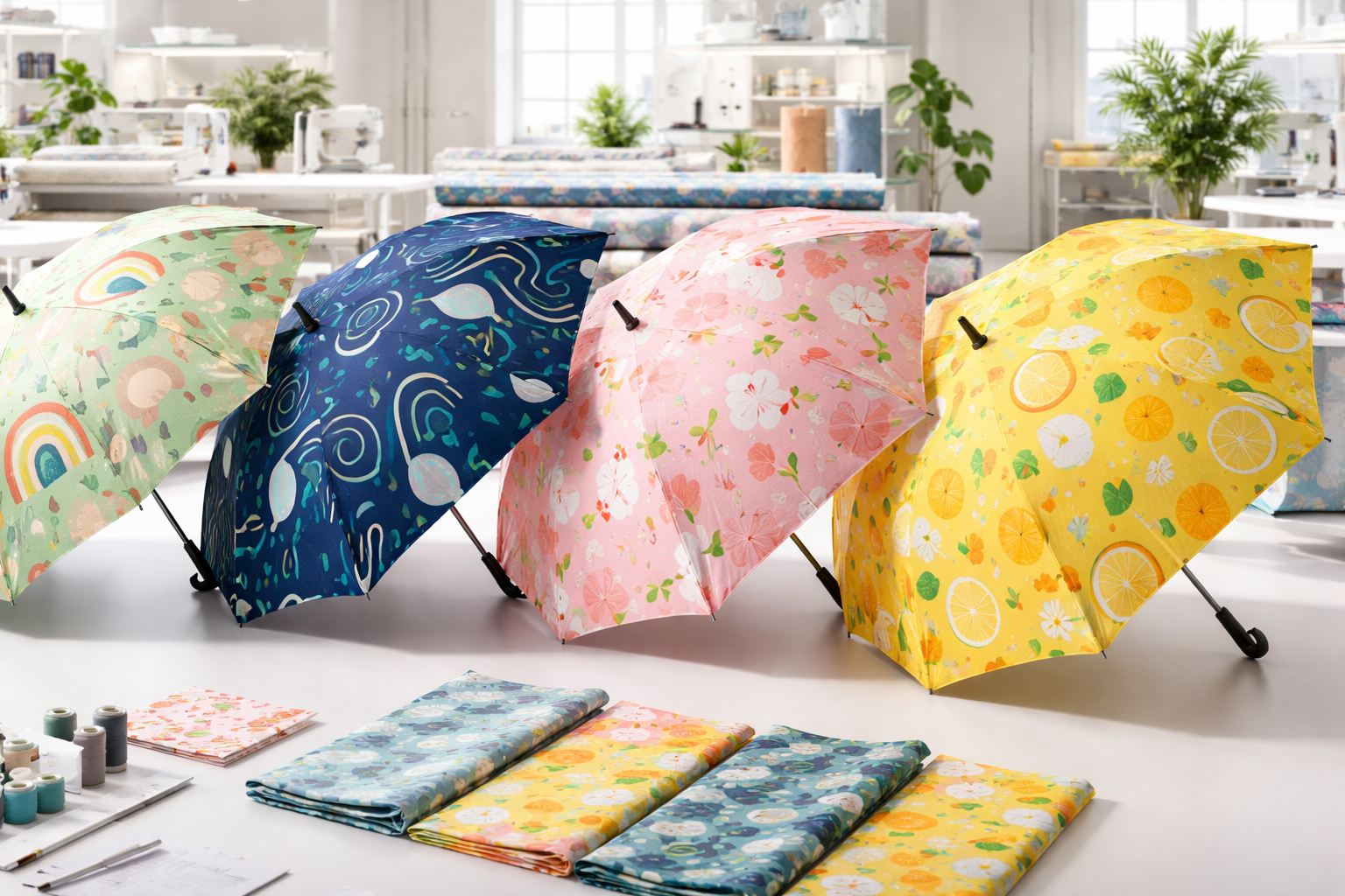 All-Over Pattern Umbrellas for Private Label Branding