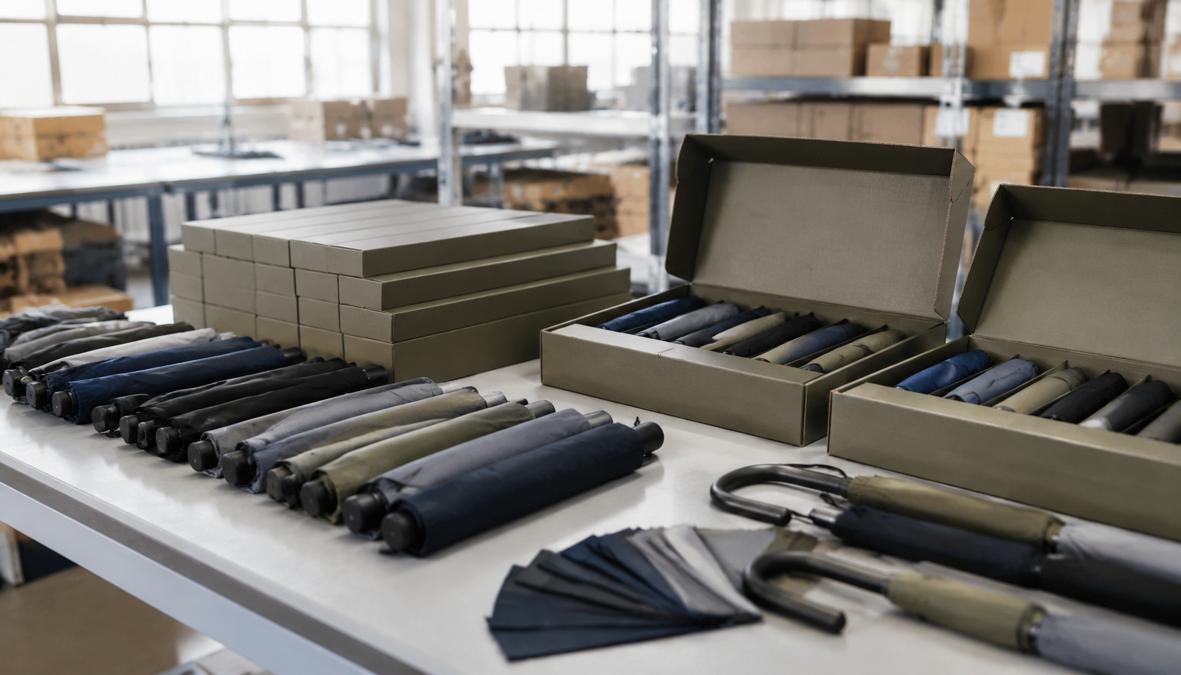 Branded Umbrella Shipping Cartons for Clean Retail Handoffs