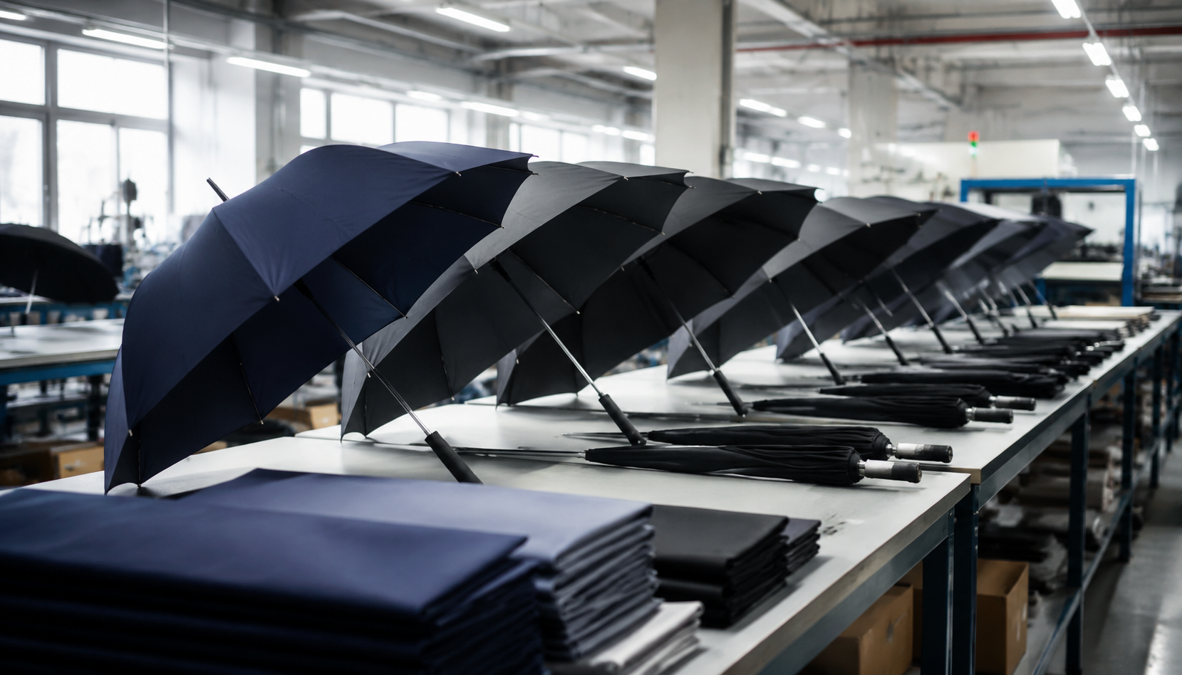 Branded Umbrellas for Insurance Claims and Agent Teams