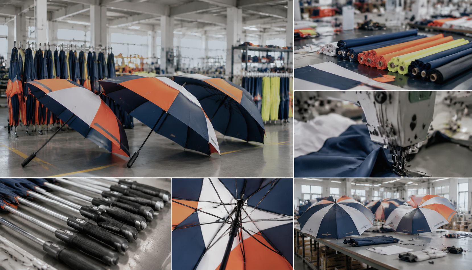 Branded Umbrellas for Insurance Claims and Roadside Teams