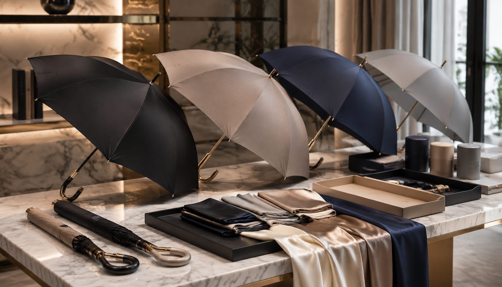 Branded Umbrellas for Luxury Retail Clienteling Programs