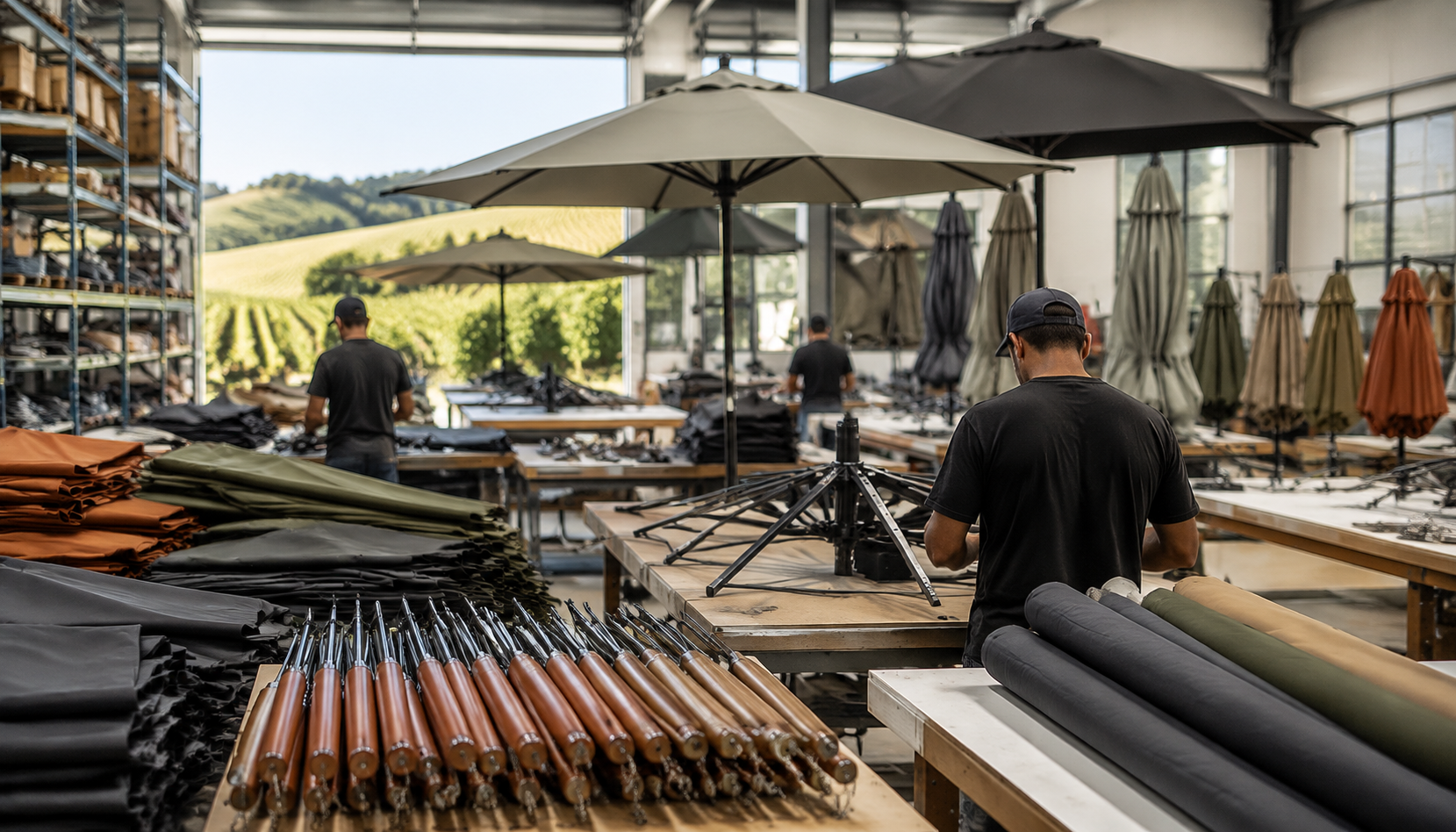 Branded Umbrellas for Outdoor Winery and Brewery Programs
