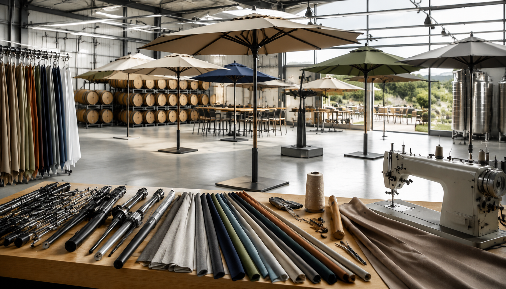 Branded Umbrellas for Wineries, Breweries, and Tastings
