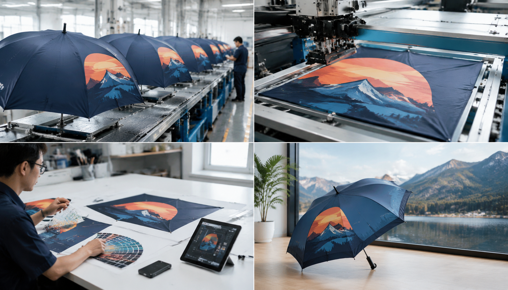 Colorfast Umbrella Printing Specs for Outdoor Brand Use