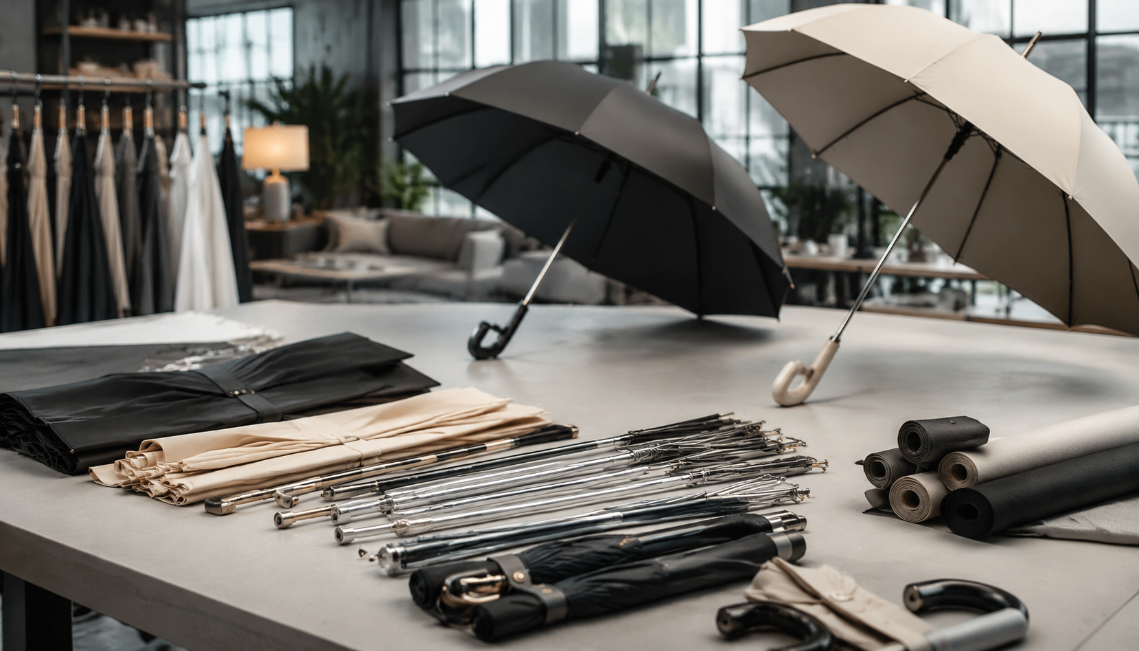 Custom Umbrellas for Apartment Leasing and Property Tours