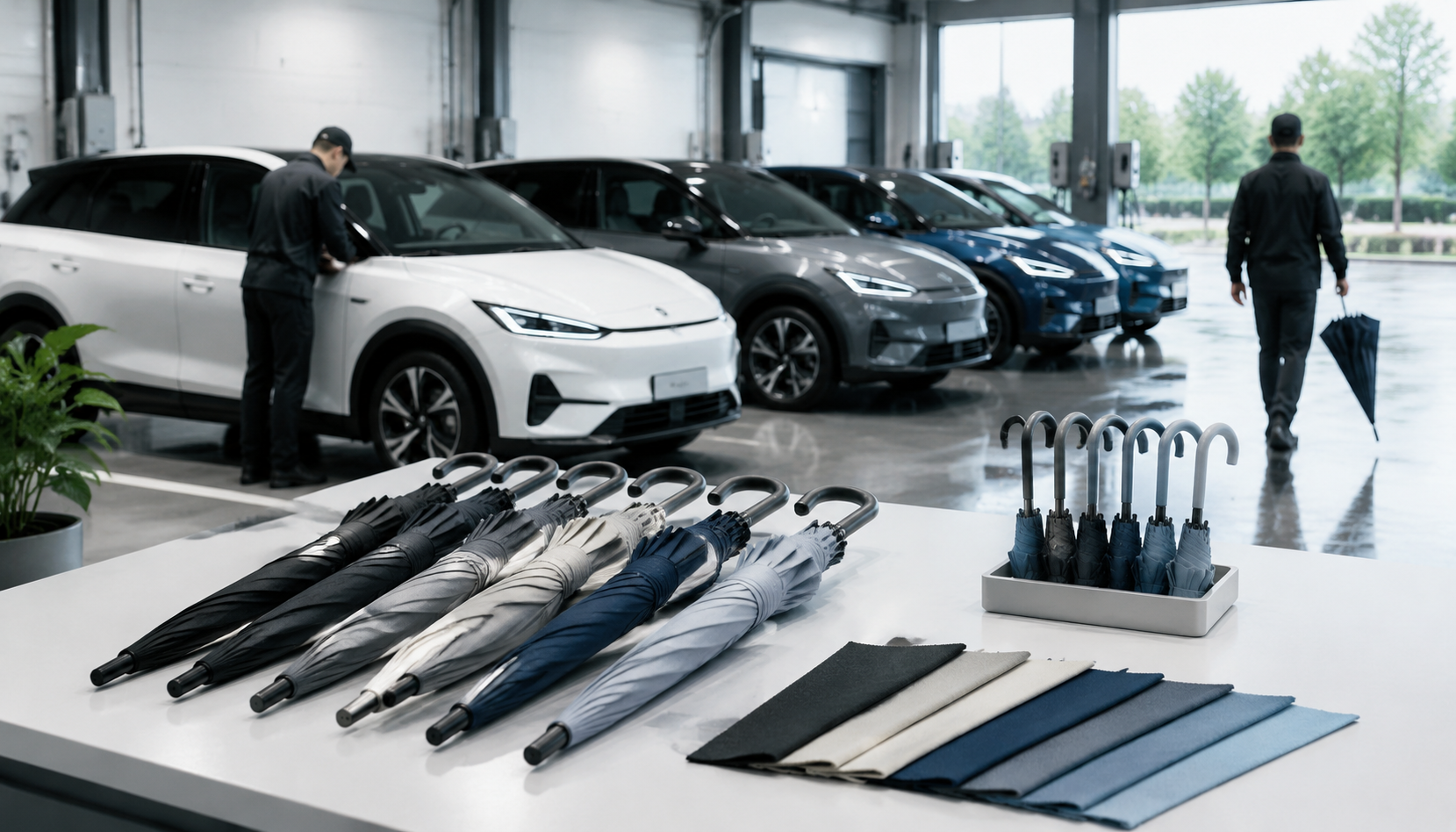 Custom Umbrellas for Car Rental and Mobility Operators