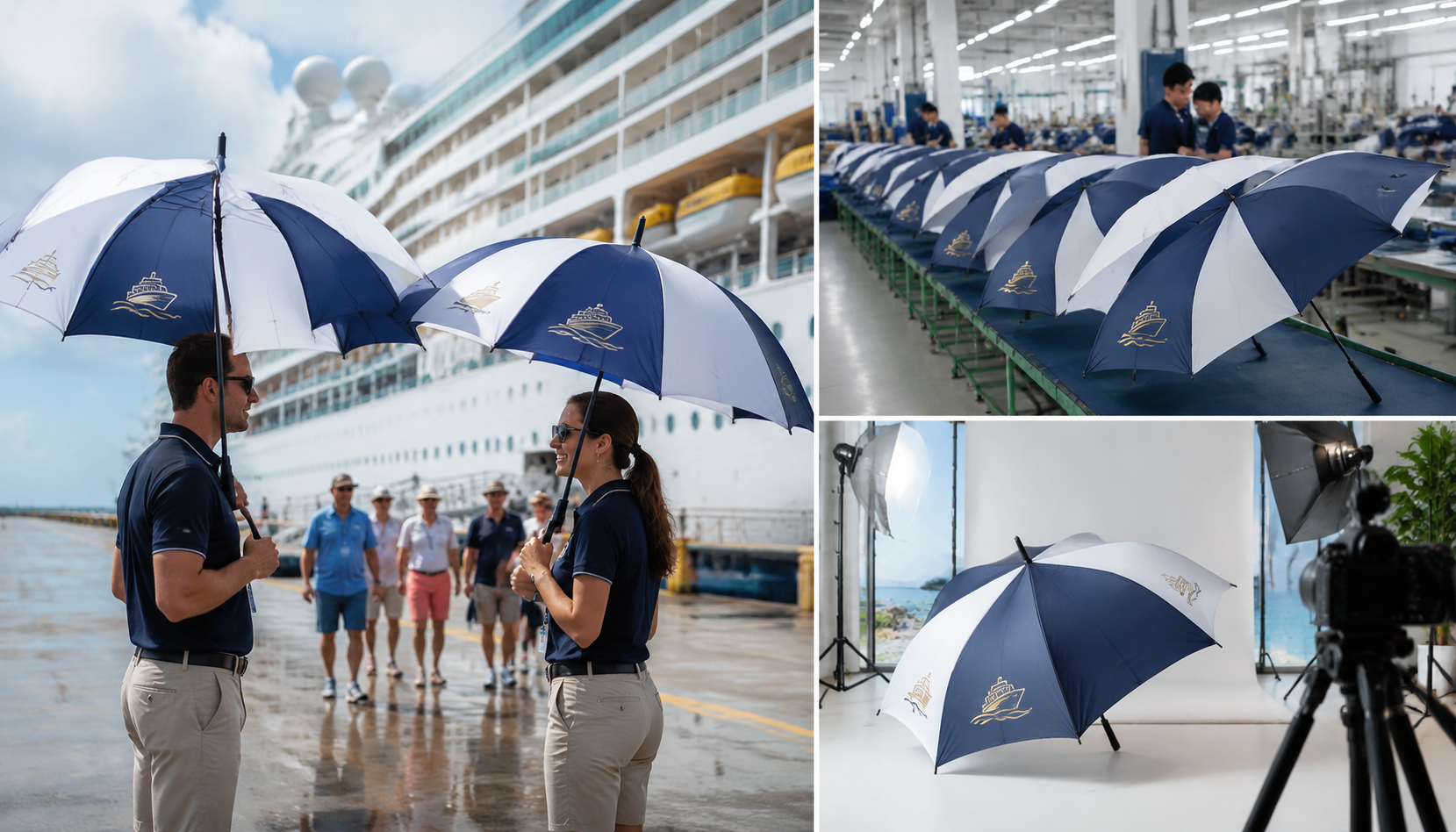 Custom Umbrellas for Cruise Lines and Shore Excursion Teams