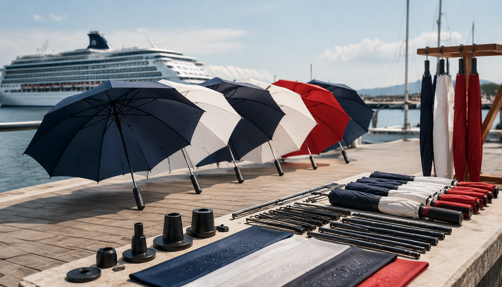 Custom Umbrellas for Cruise Lines, Marinas, and Excursions