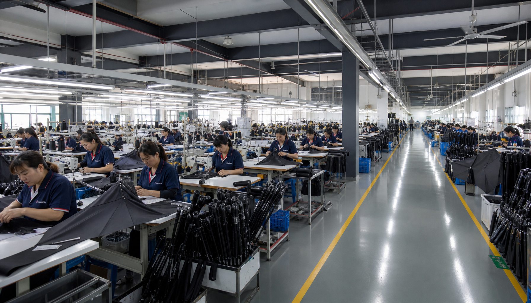 ZheBrella Modern Umbrella Manufacturing Factory in Songxia Zhejiang China