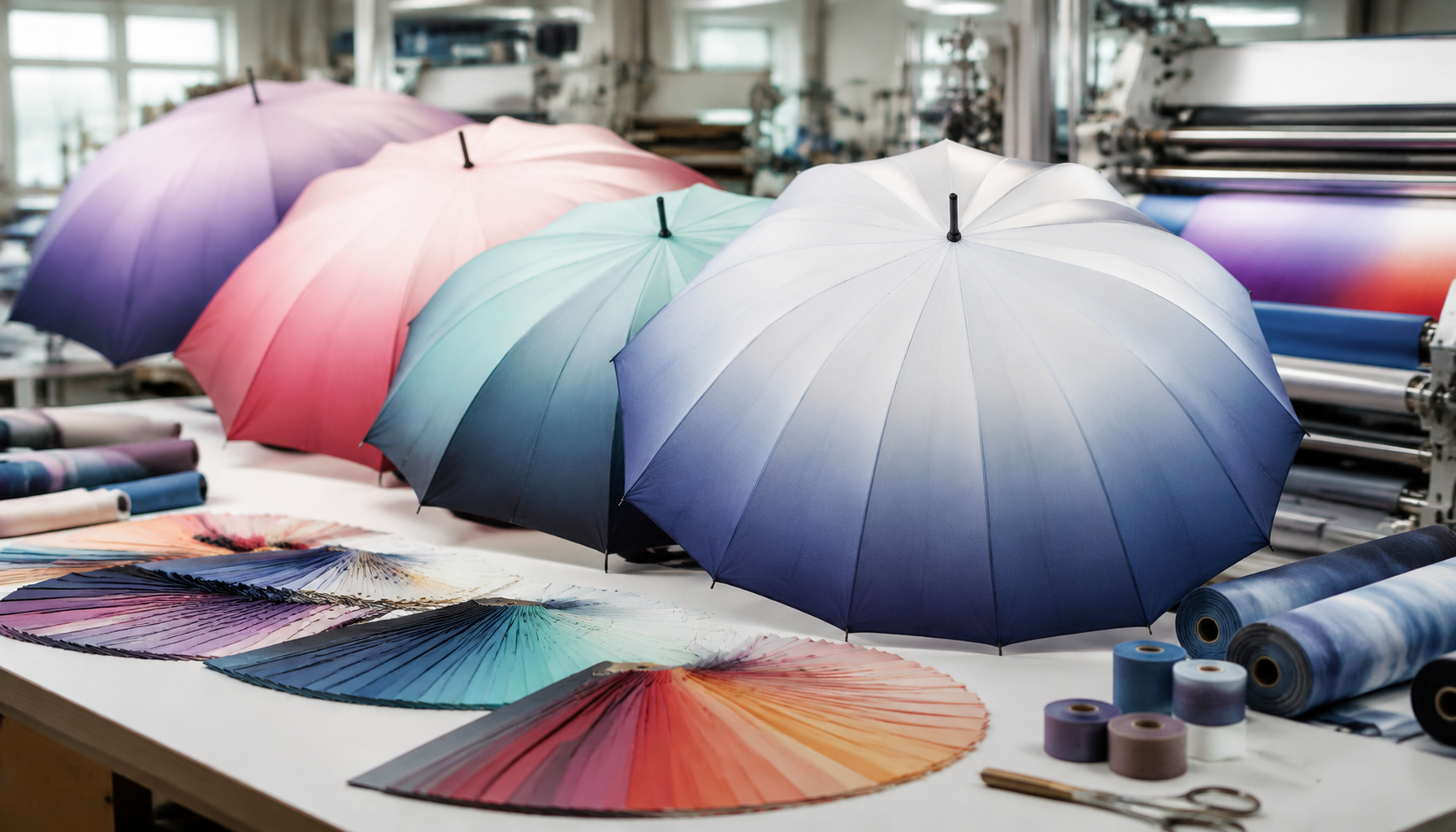 Gradient and Ombre Canopy Printing for Branded Umbrellas