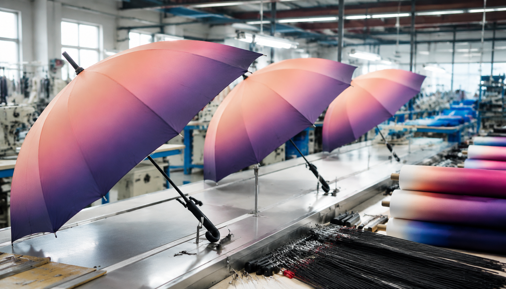 Gradient and Photographic Umbrella Prints for Retail Brands