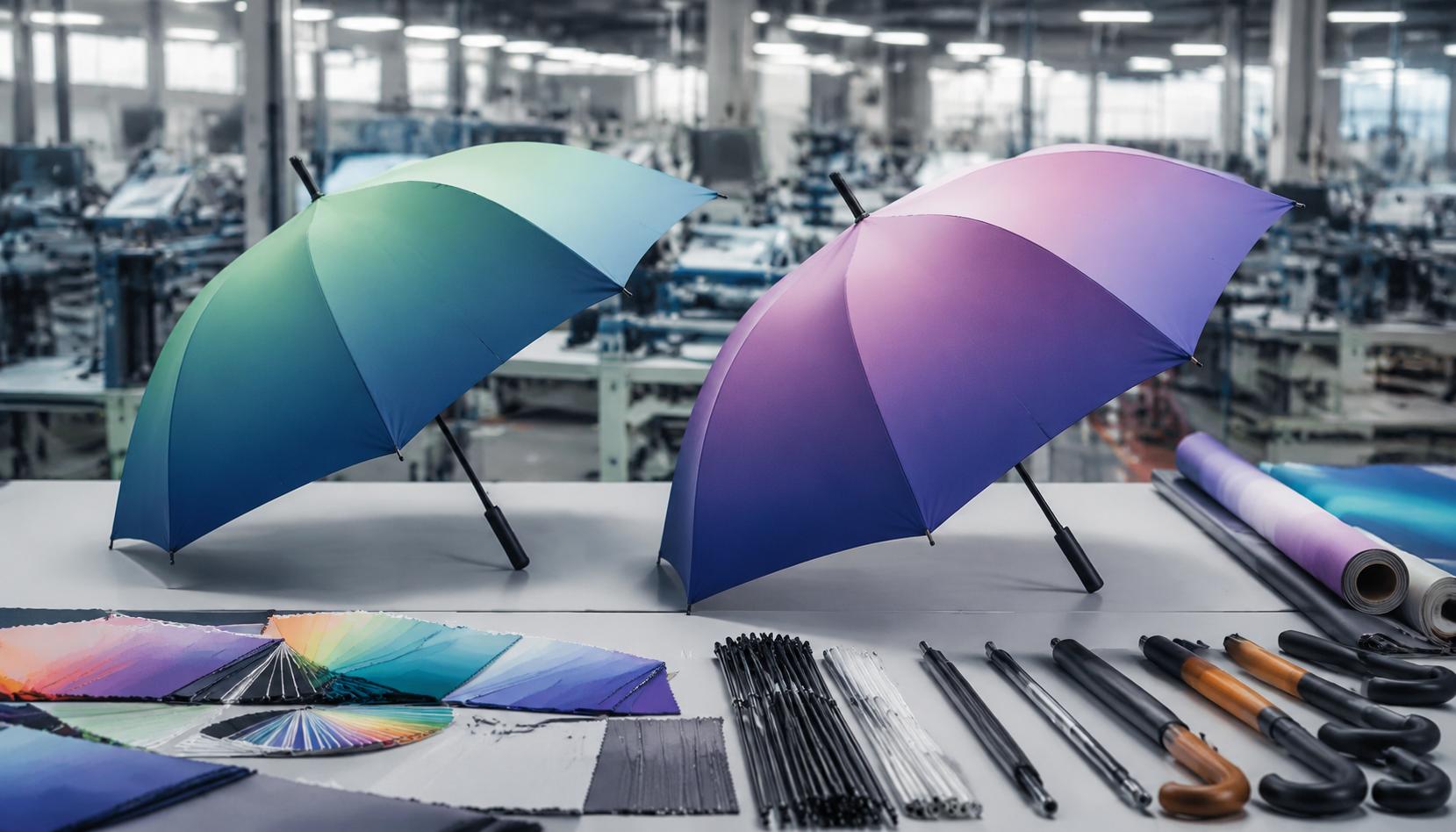 Gradient Canopy Printing for Branded Umbrella Campaigns
