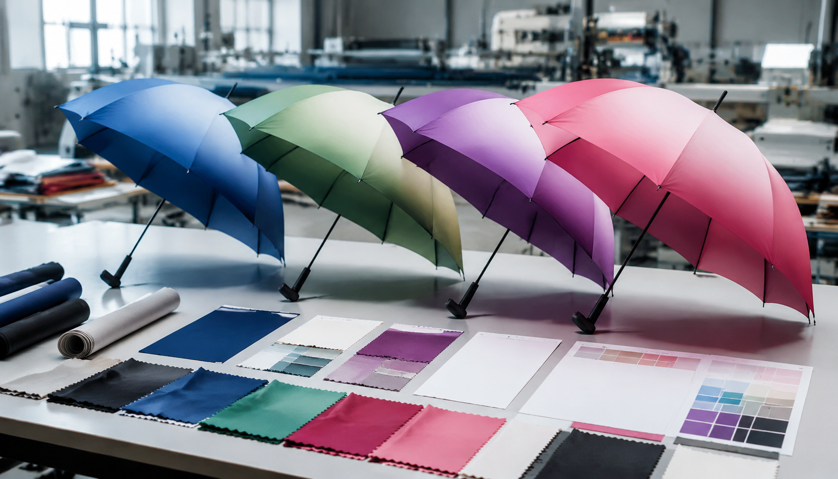 Gradient Umbrella Printing for Retail and Event Branding
