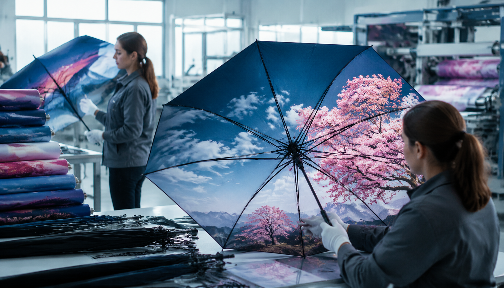 Inside-Canopy Printing for Premium Branded Umbrellas