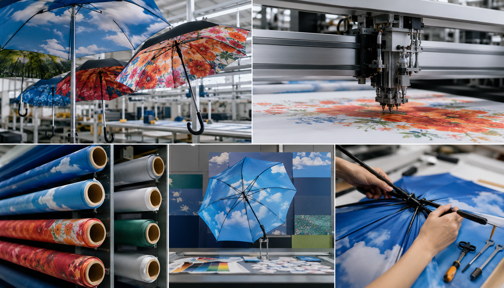 Inside-Canopy Umbrella Printing for Brand Storytelling