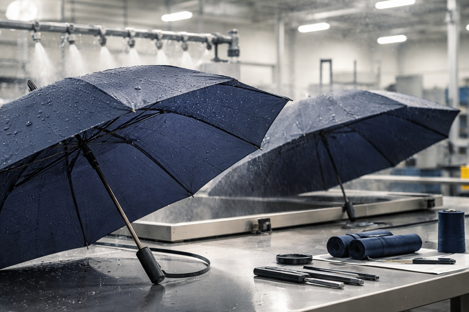 Logo Durability Testing for Branded Umbrella Orders
