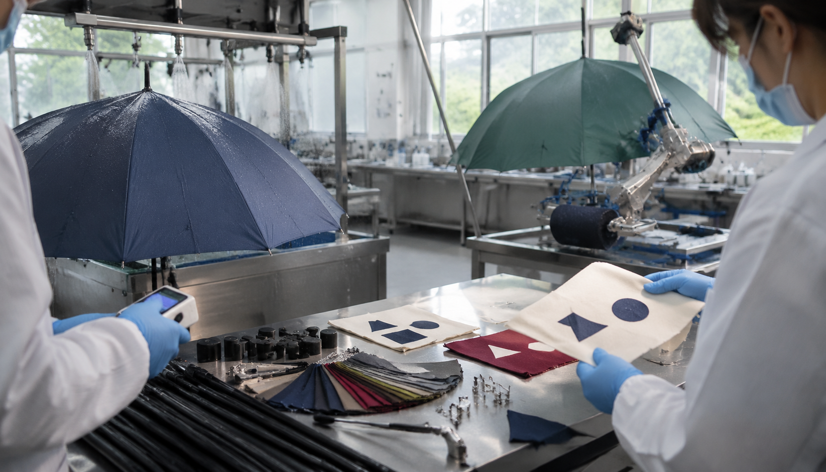 Logo Durability Testing for Branded Umbrella Programs