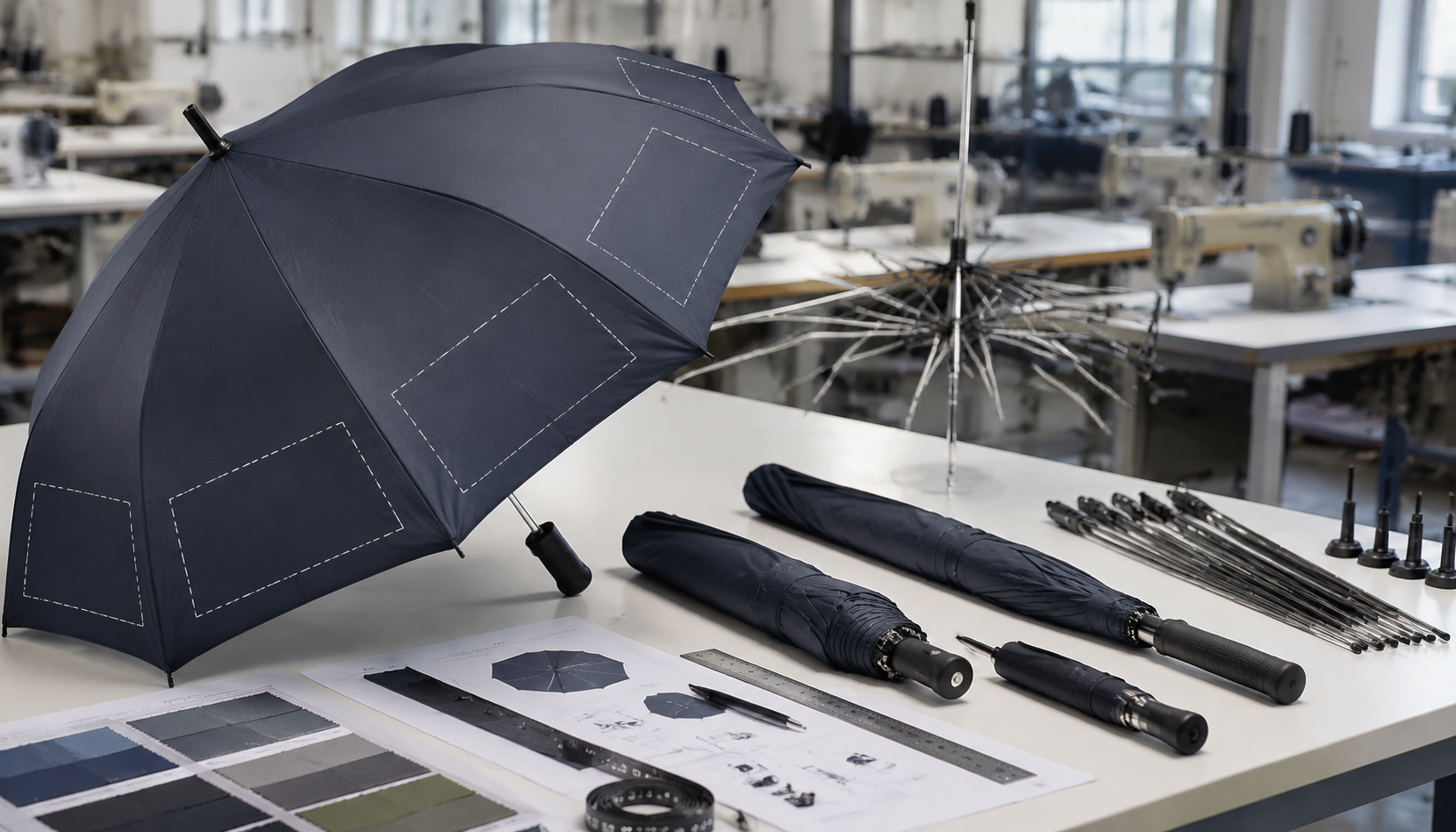 Logo Placement Rules for Folding Umbrella Branding