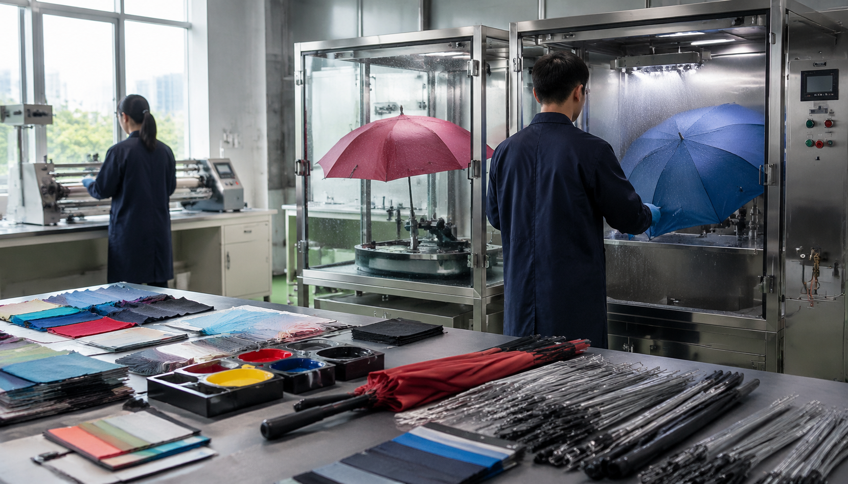 Logo Print Durability Testing for Branded Umbrella Orders