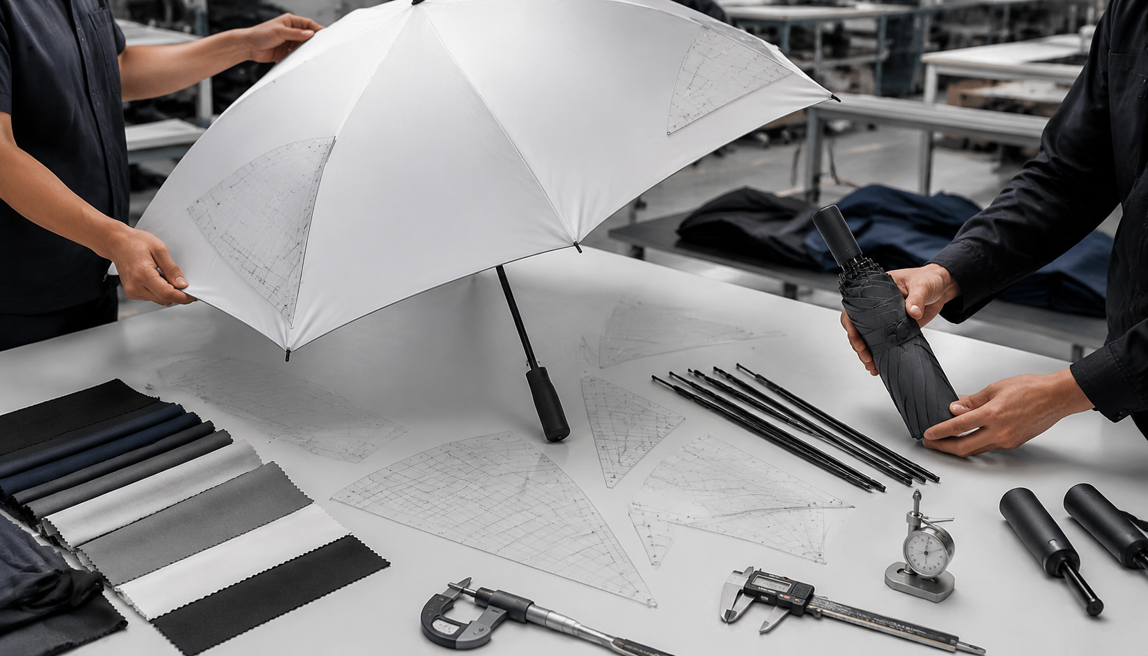 Logo Scaling on Folding and Golf Umbrellas for Brand Teams