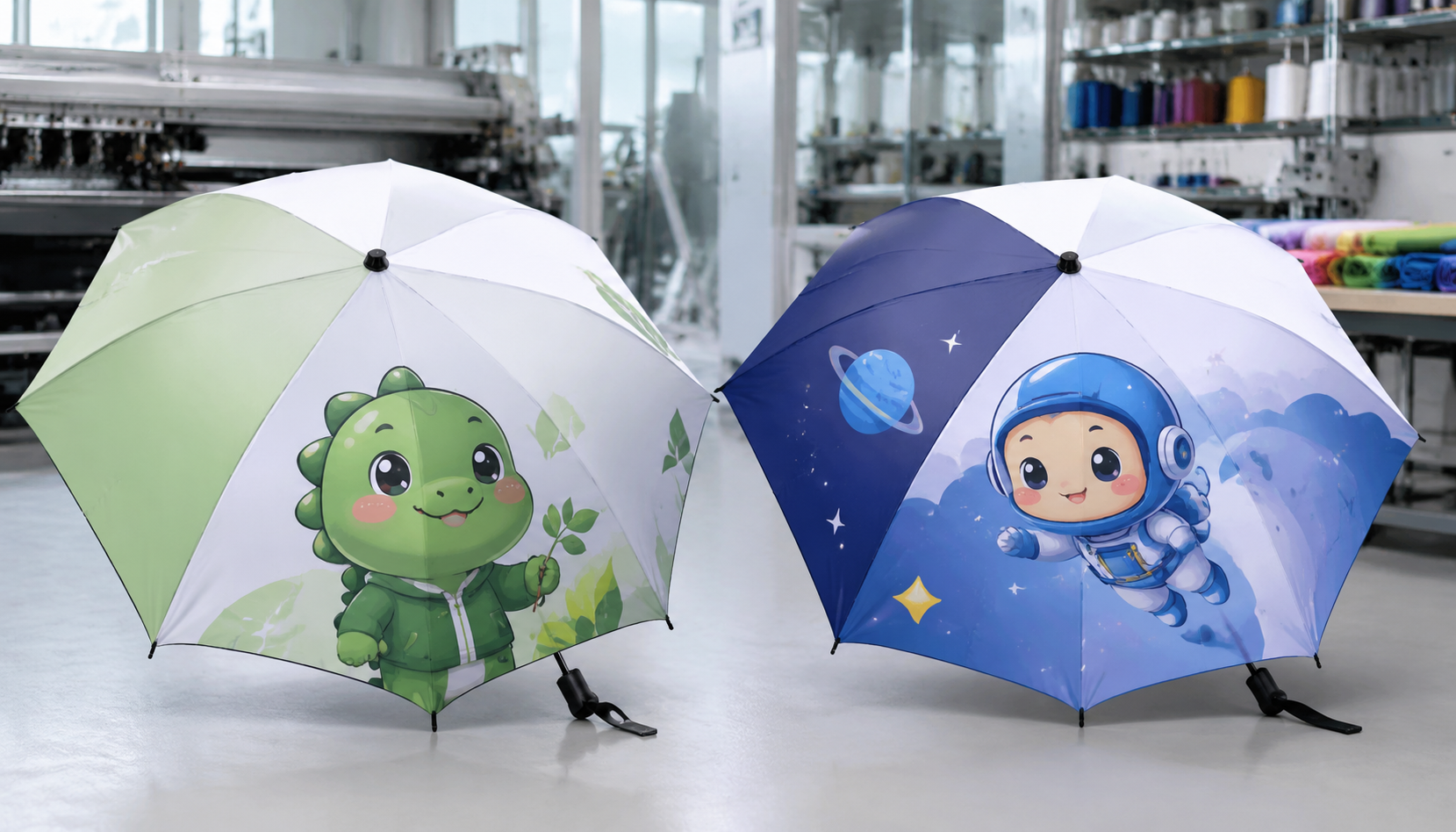 Mascot and Character Printing on Branded Umbrella Panels