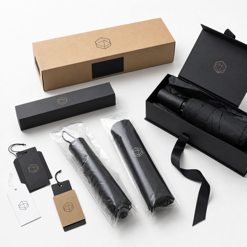 Plastic-Free and Recyclable Umbrella Packaging Options
