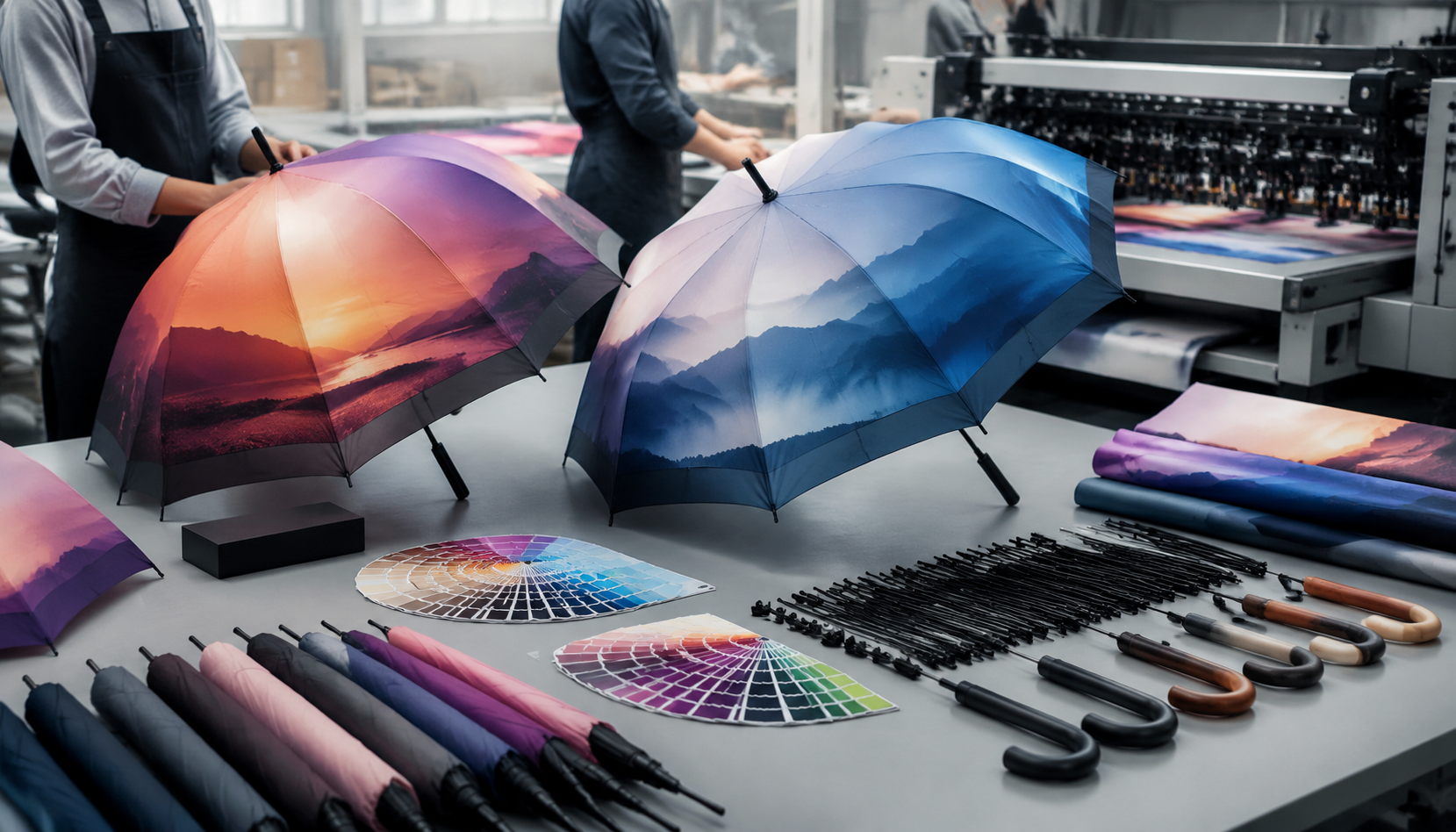 Photo-Quality Umbrella Printing for Campaign Artwork