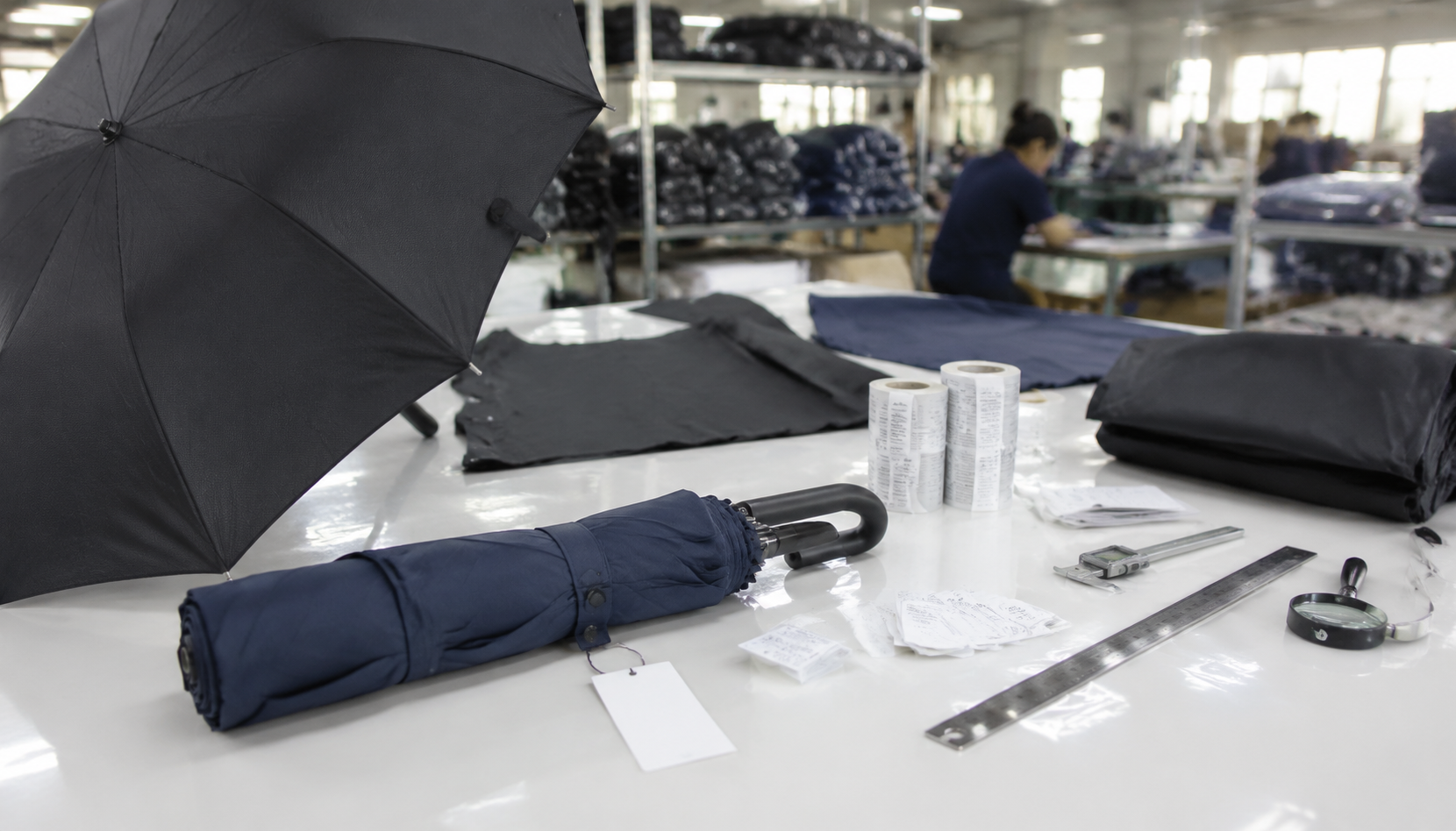 Private Label Umbrella Compliance Labels for US and EU Retail