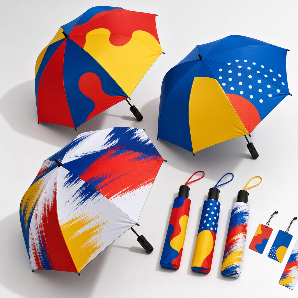 Custom Promotional Umbrellas with Full Color Screen Print