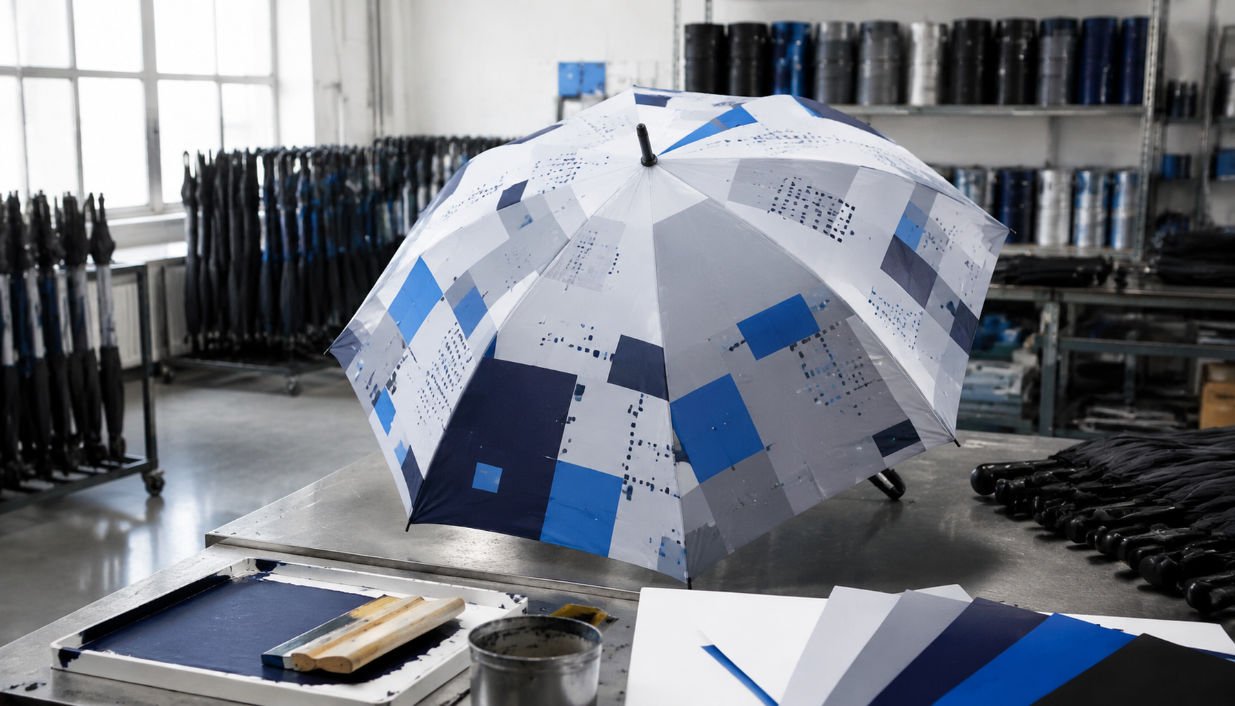 QR Code Printing on Branded Umbrellas for Campaign Tracking