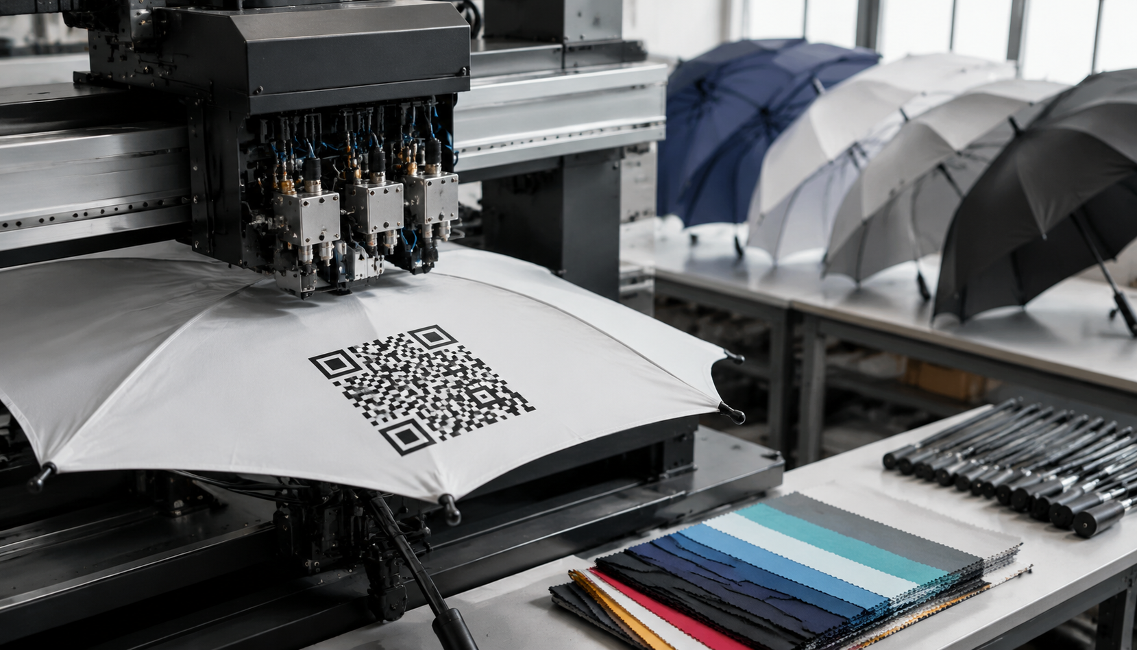 QR Code Printing on Promotional Umbrellas for Campaigns