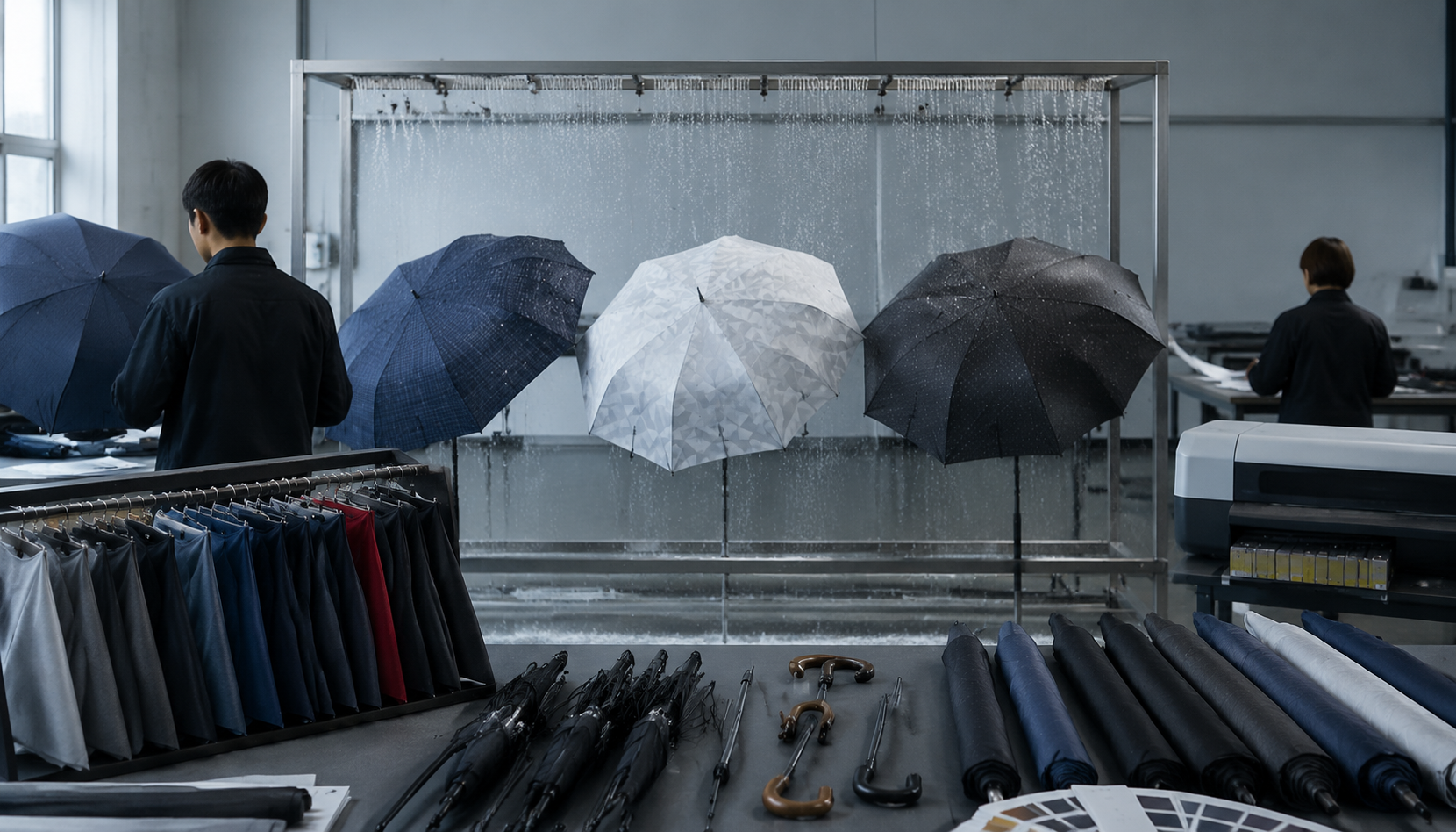 Rain-Reveal Umbrella Printing for Event Brand Campaigns
