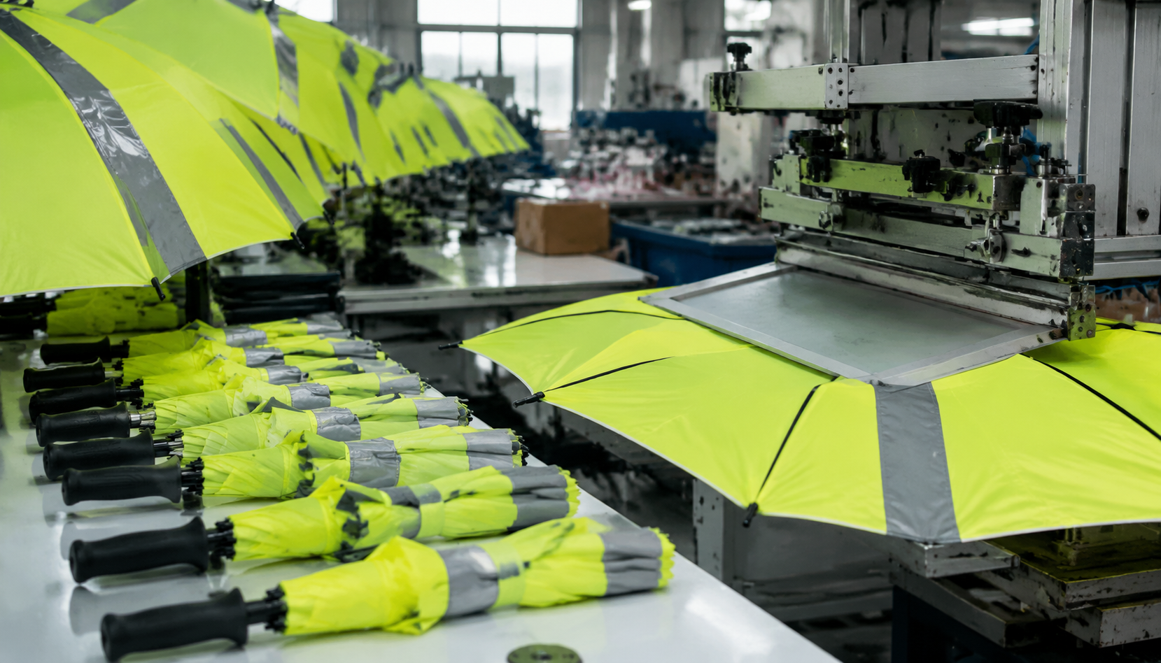 Reflective Logo Printing for Branded Safety Umbrellas