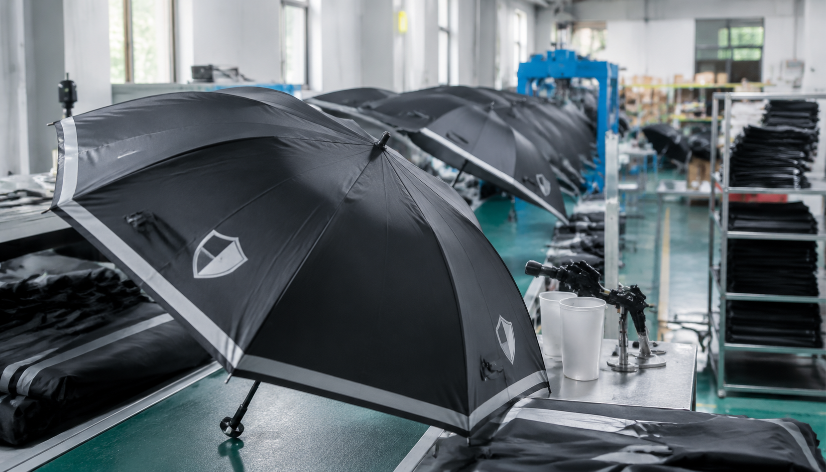 Reflective Logo Printing on Umbrellas for Safety Programs