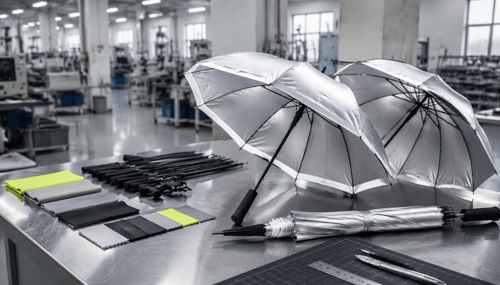 Reflective Safety Umbrellas for Campus and Commuter Programs
