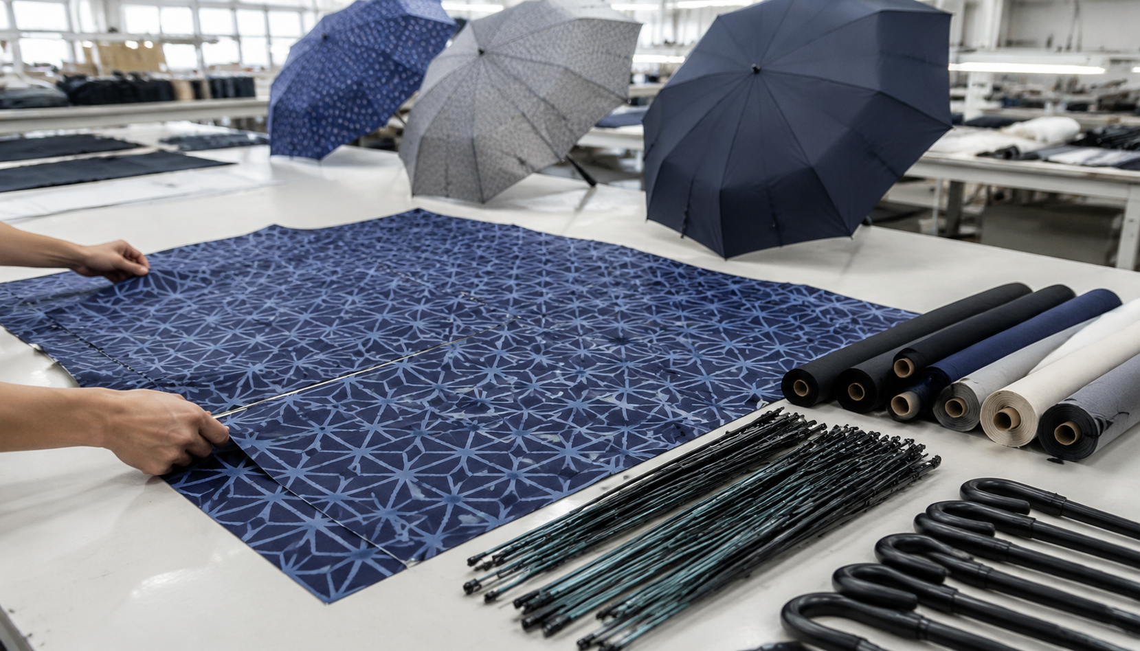 Repeat Pattern Umbrella Printing for Private-Label Brands
