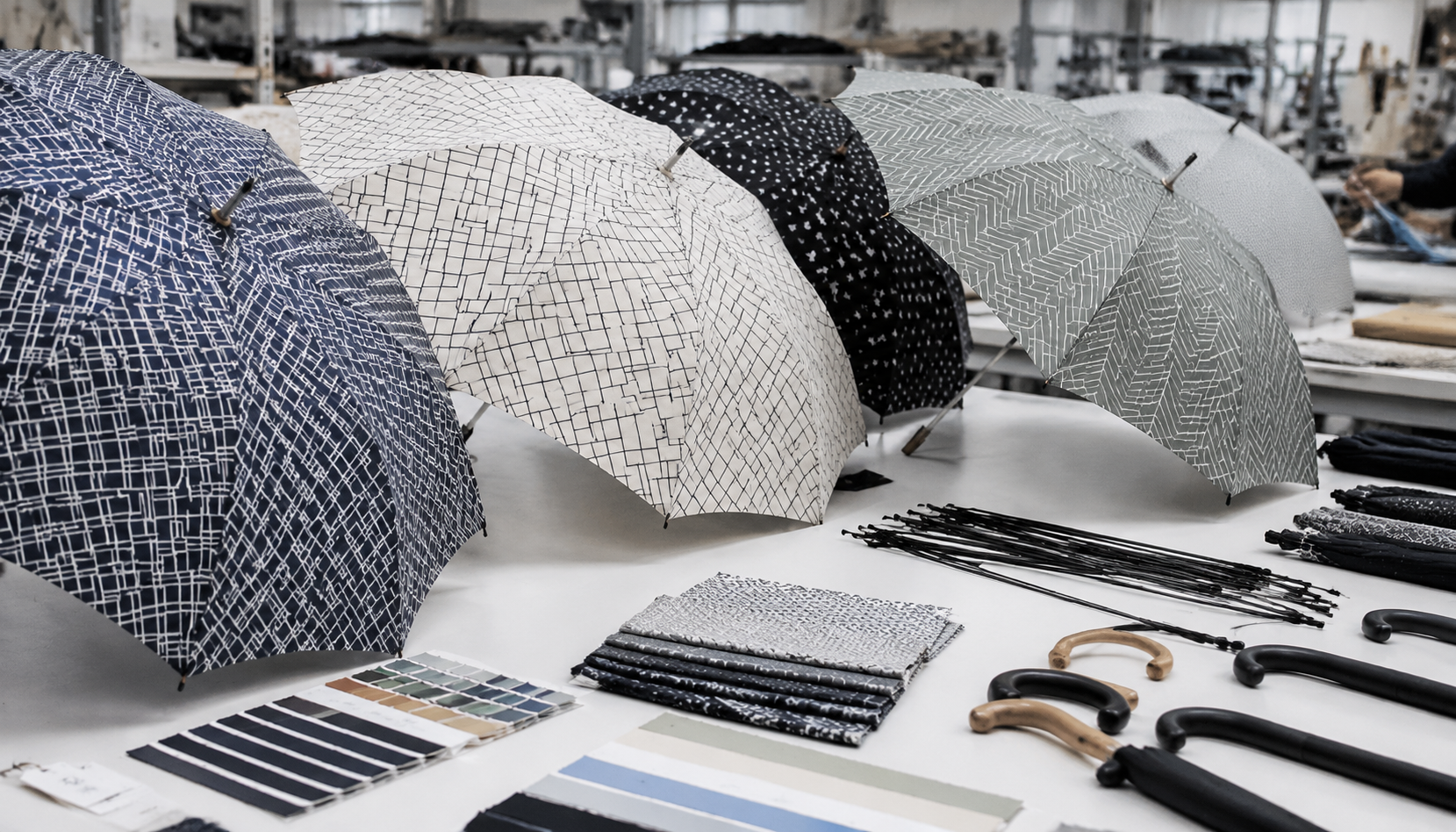 Repeat Pattern Umbrella Printing for Retail Collections