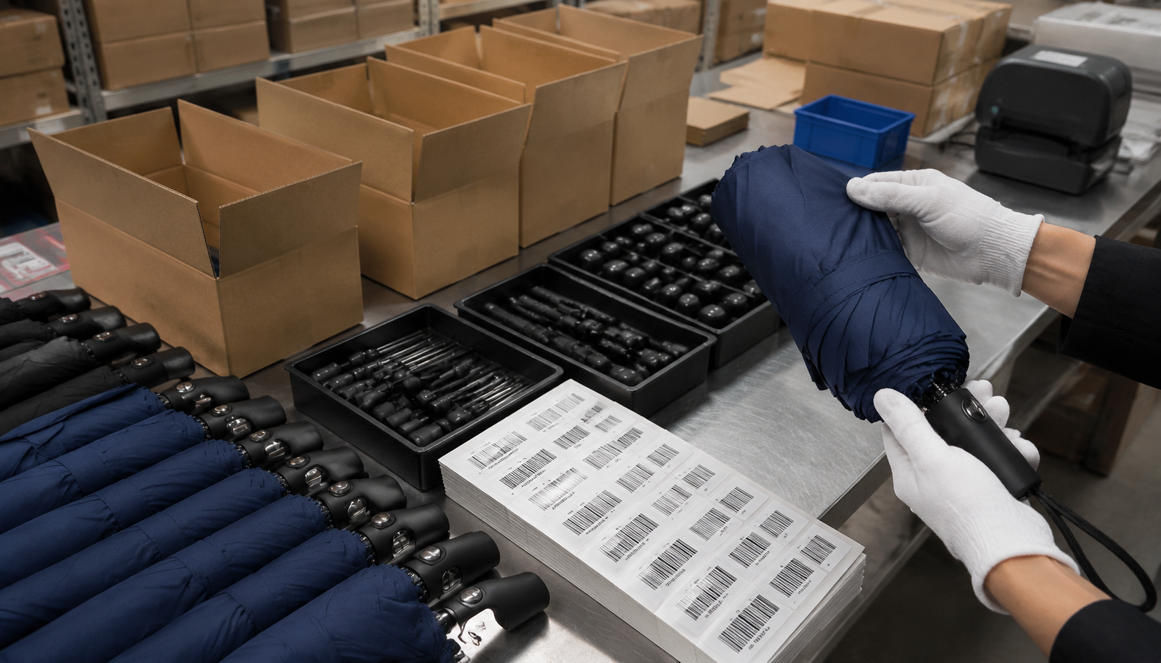 Retail-Ready Umbrella Sourcing: Barcodes, Cartons, and QC