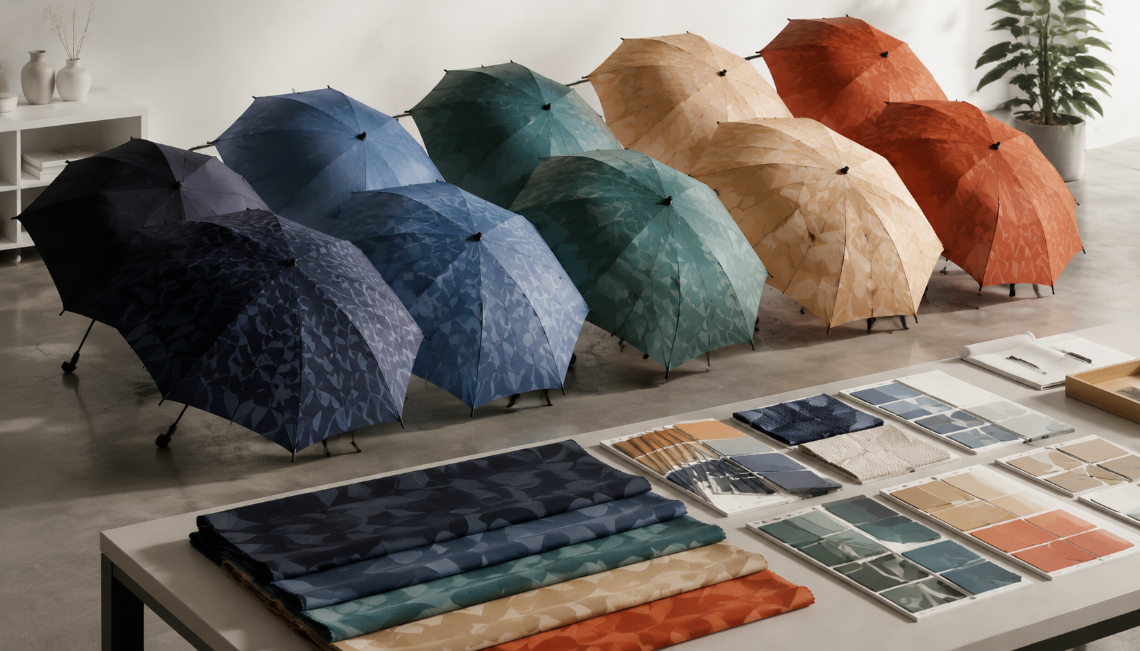 Step-and-Repeat Logo Patterns for Promotional Umbrellas
