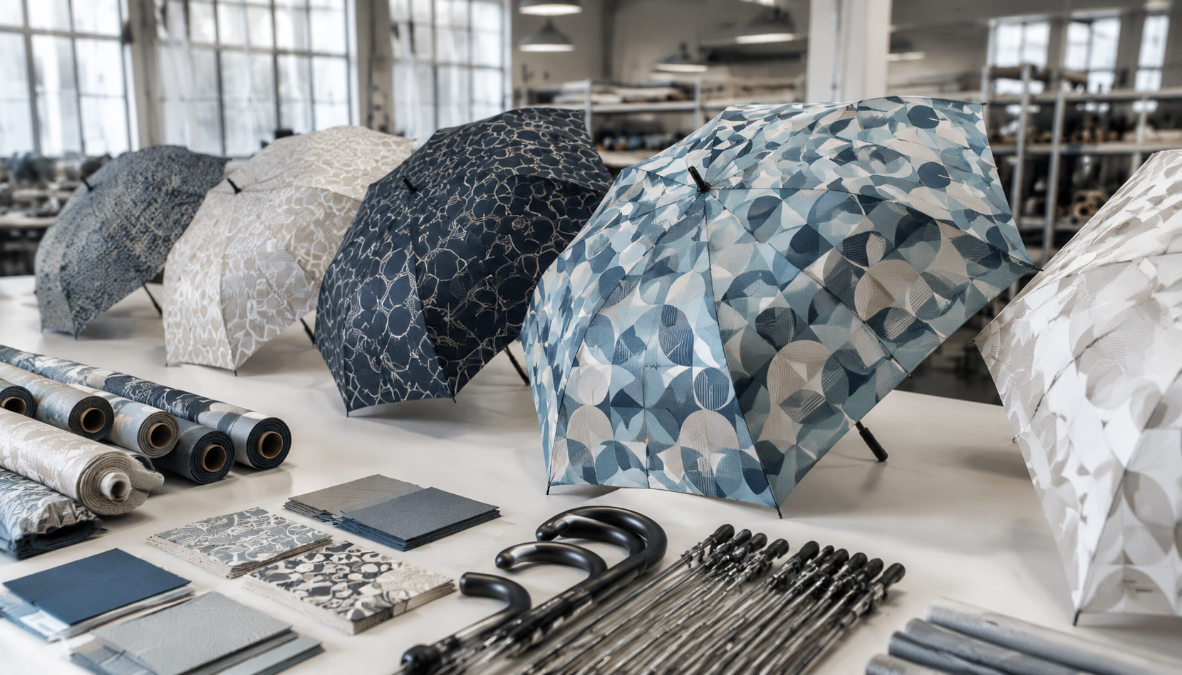 Step-and-Repeat Umbrella Logo Patterns for Campaigns