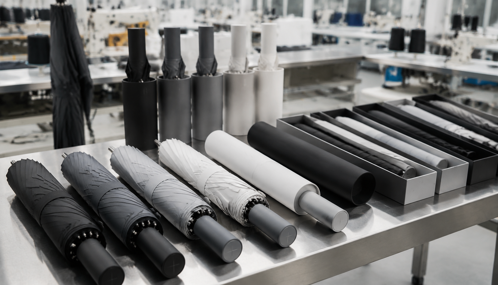 Tone-on-Tone Umbrella Branding for Premium Retail Lines