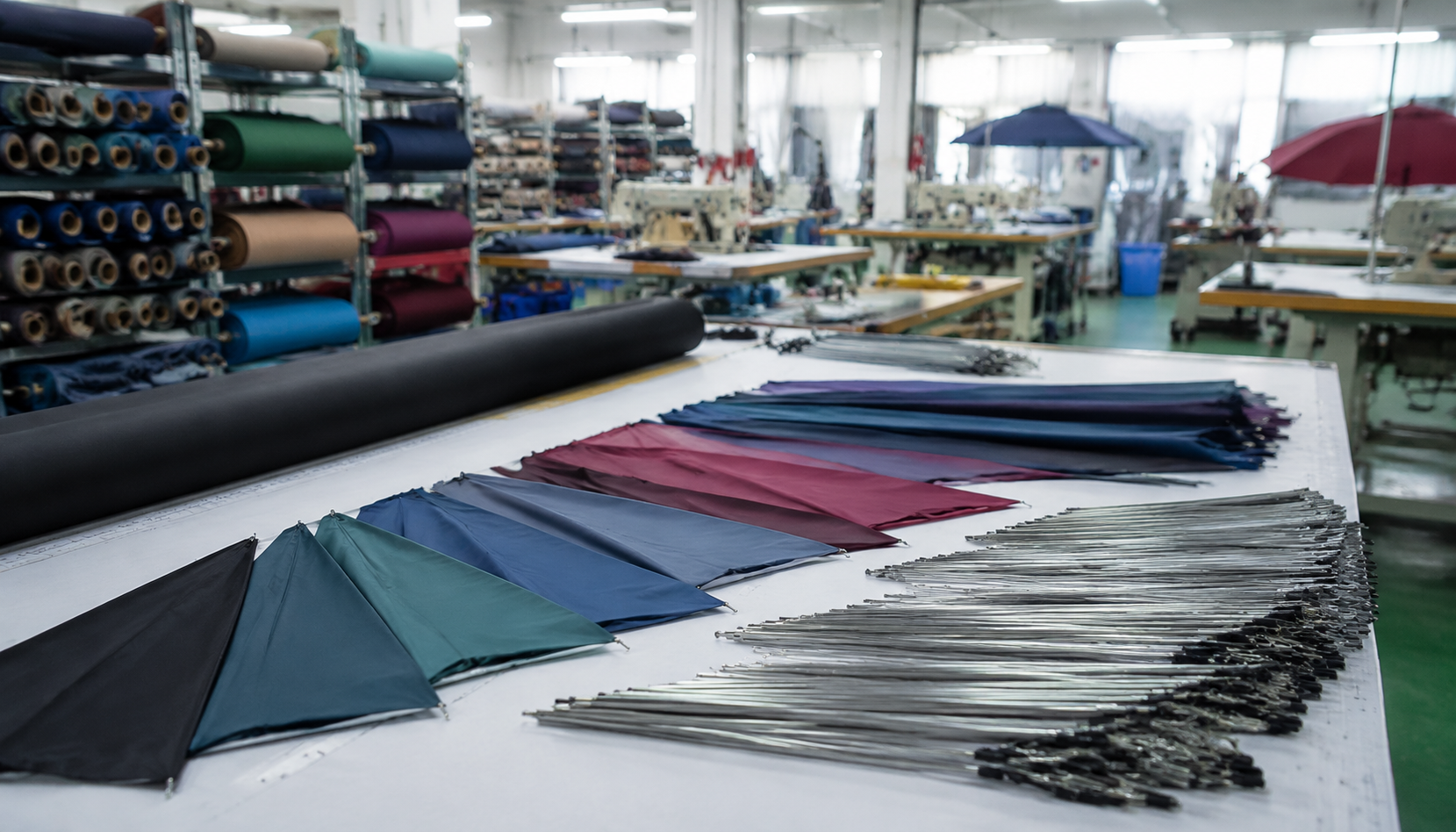 Umbrella Canopy Cutting and Panel Alignment for OEM Orders
