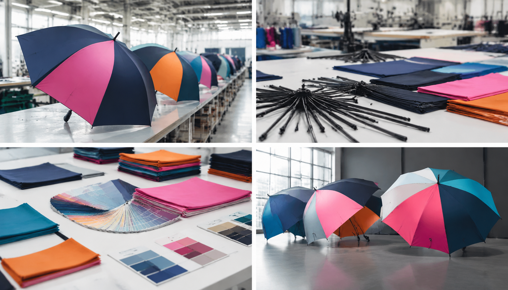 Umbrella Color Blocking for Clear Brand Recognition