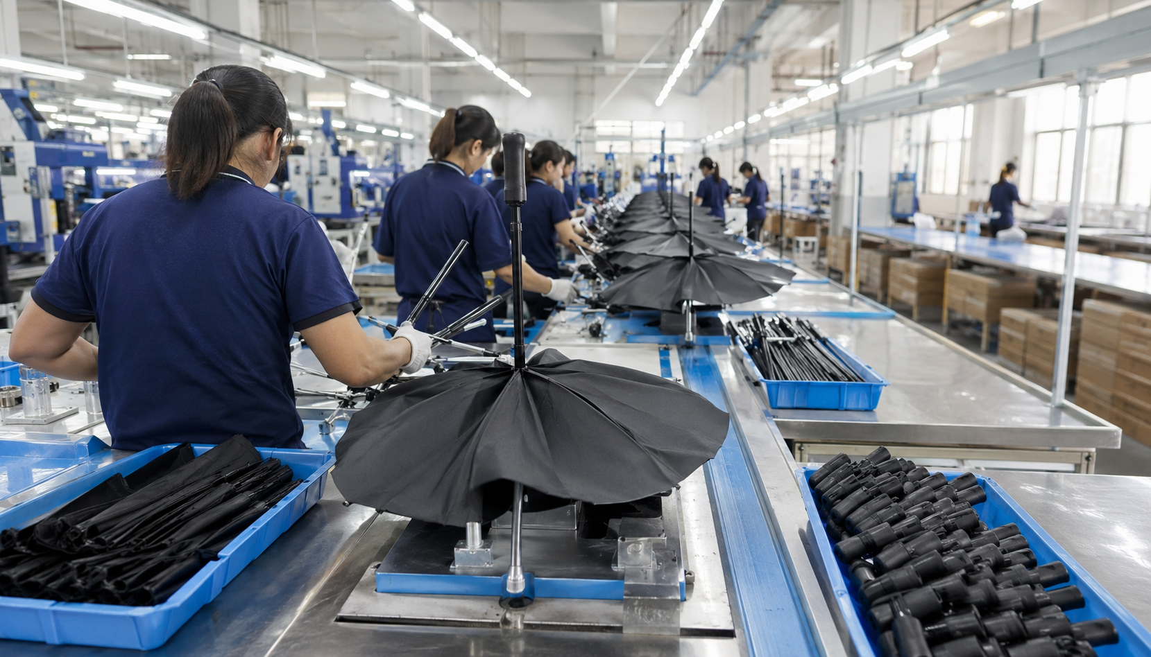 Umbrella Final Assembly Line Balancing for OEM Production