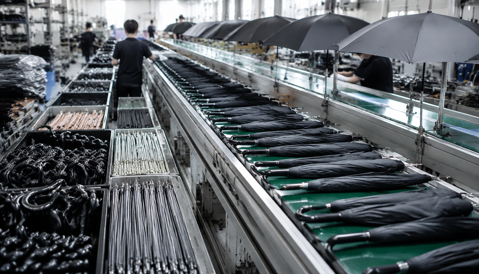 Umbrella Final Assembly Line Controls for Bulk OEM Orders