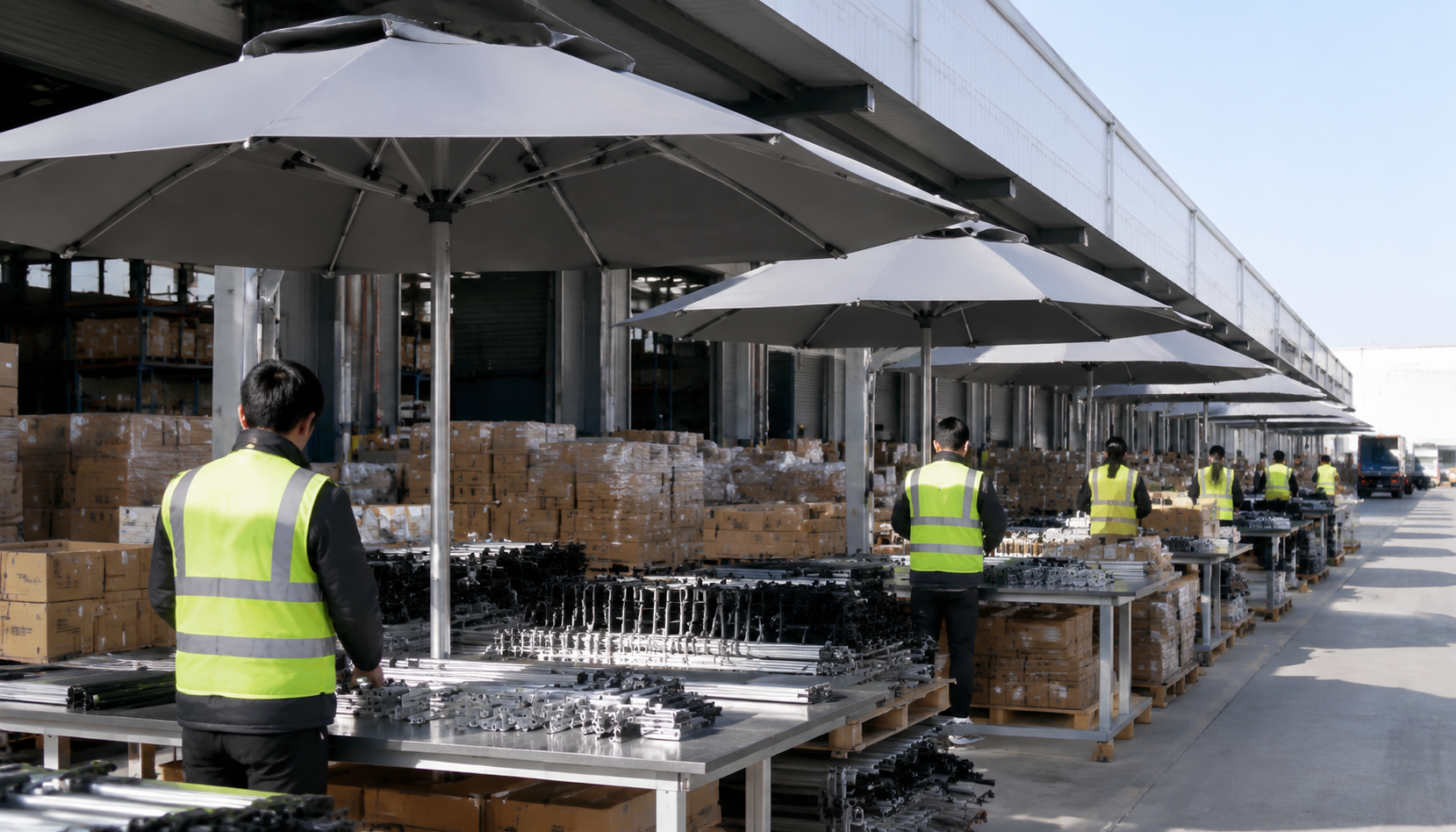 Umbrellas for Logistics Yards and Warehouse Operations