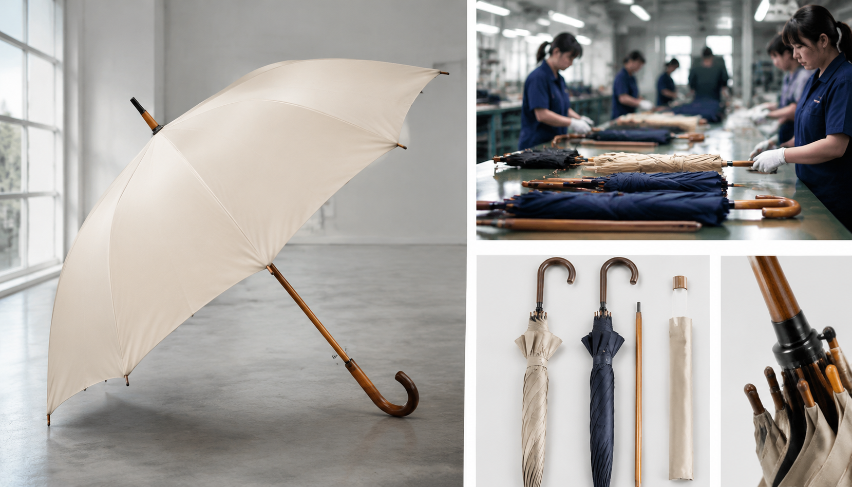 Wooden Stick Umbrellas for Retail Brands: Spec Guide